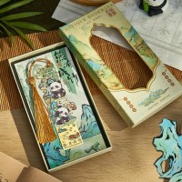 四川成都伴手礼旅游熊猫纪念品金属书签文创
