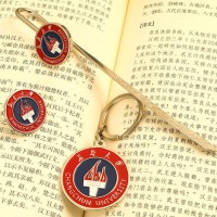 书签钥匙扣胸章三件套装文创礼品毕业纪念品